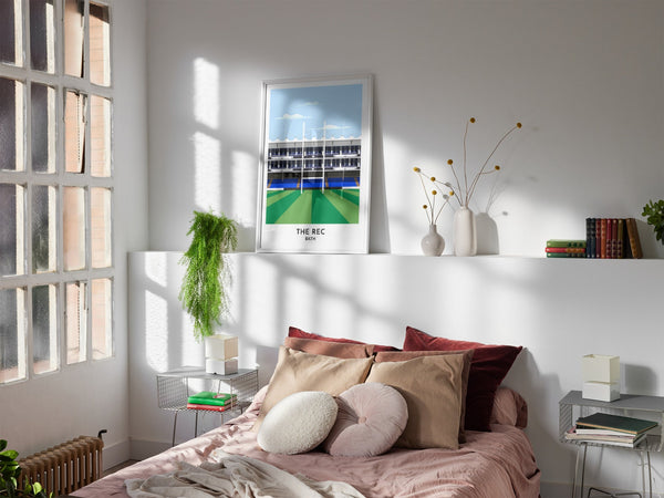 Bath Rugby Club The Recreation Ground, Stadium Print by Turf Football Art