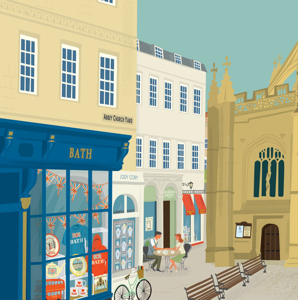 Bath Abbey Fine Art Print by Clare Phillips