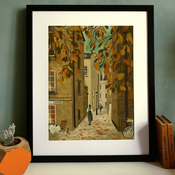 Bath Tea Shoppe Abbey Green Print
