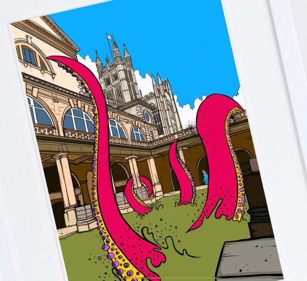 Beast Vs Roman Bath Spa Print