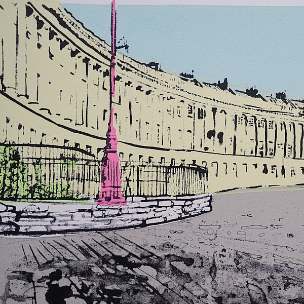 Relax at Royal Crescent Limited Edition Silk Screen Print by Amy Hutchings