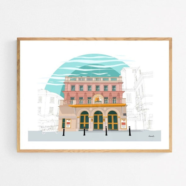 Bath Theatre Royal landscape print