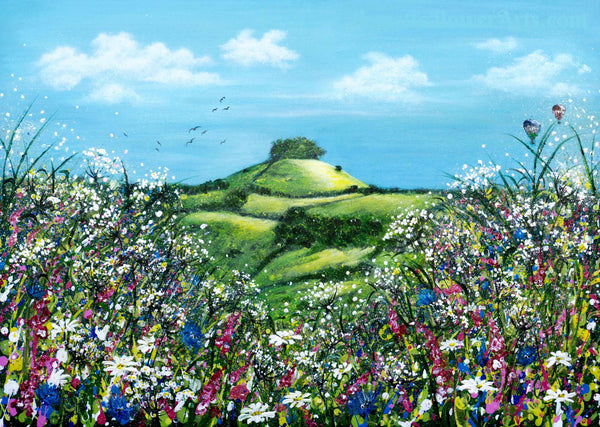Kelston Roundhill Art by Lynette Bower at The Bath Art Shop