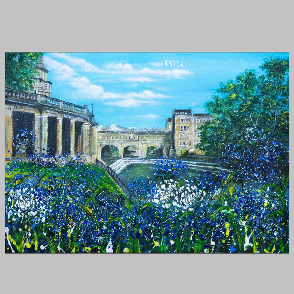 Pulteney Bridge, City of Bath, A5 - A1 Giclée Print by Lynette Bower