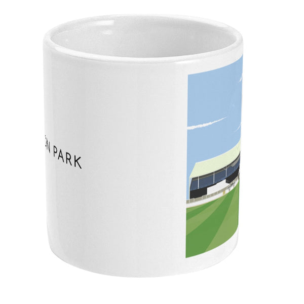 Bath City FC Mug featuring an illustration of Twerton Park at The Bath Art Shop