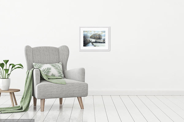 Minimal apartment with modern painting of Kelston Roundhill