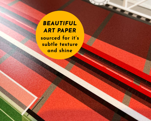 Bath Rugby Art Print with Bath Abbey