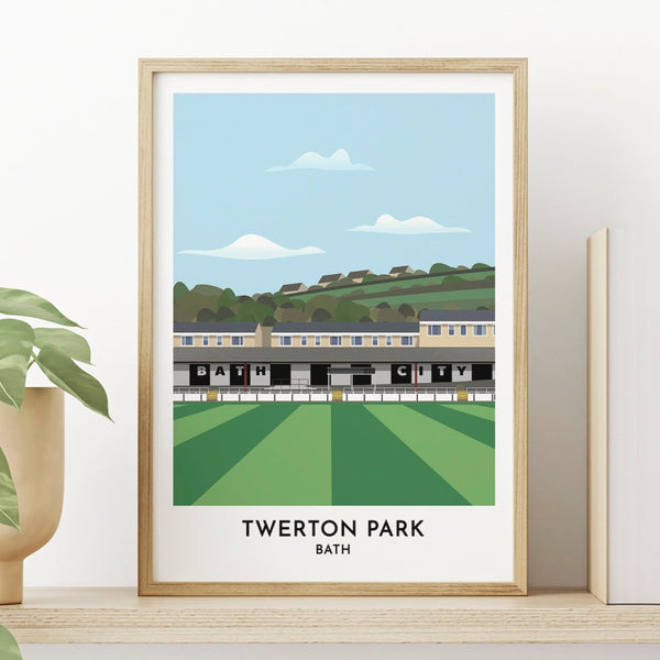 Twerton Park Bath Poster