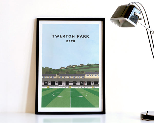 Bath City FC, Twerton Park, Contemporary Stadium Print