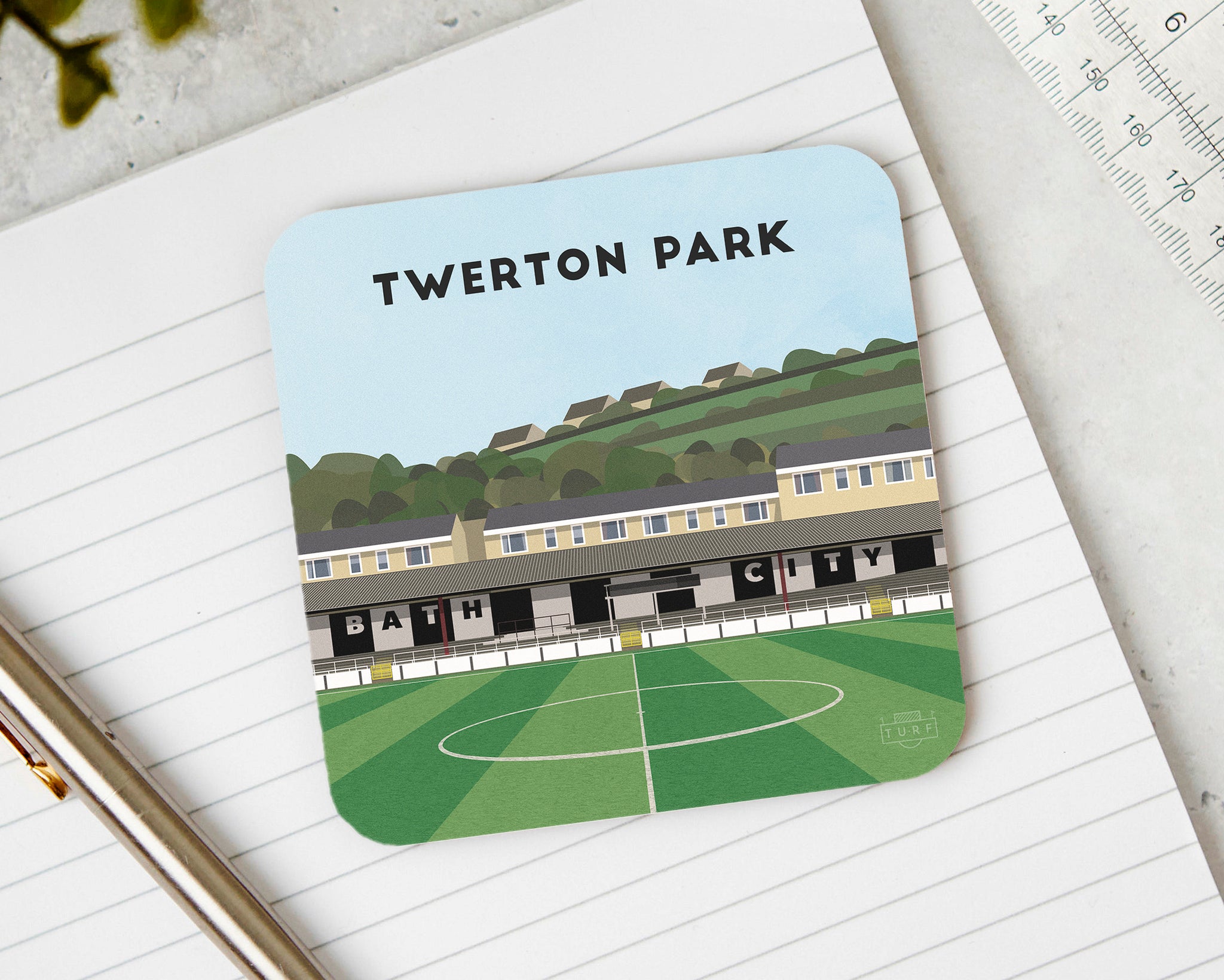 Bath City Football Club Twerton Park Coaster