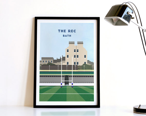 The Rec, Bath Rugby, Art Print
