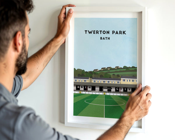 Bath City FC, Twerton Park, Contemporary Stadium Print