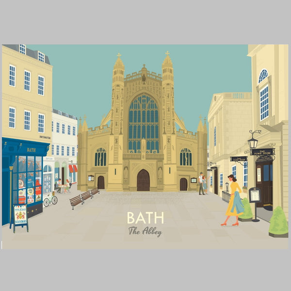 Bath Abbey Fine Art Print by Clare Phillips