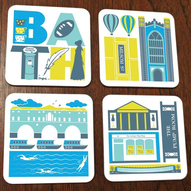 Bath Somerset Mugs, Coasters &amp; Placemats