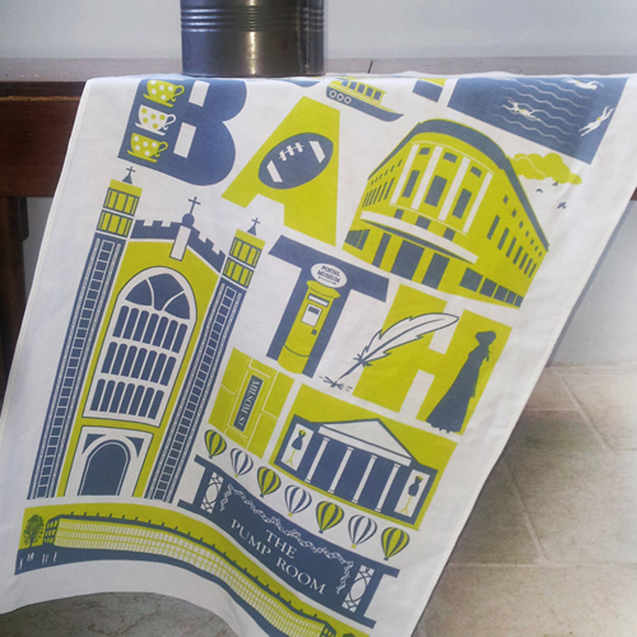 Bath Tea Towel | Bath Gifts at The Bath Art Shop