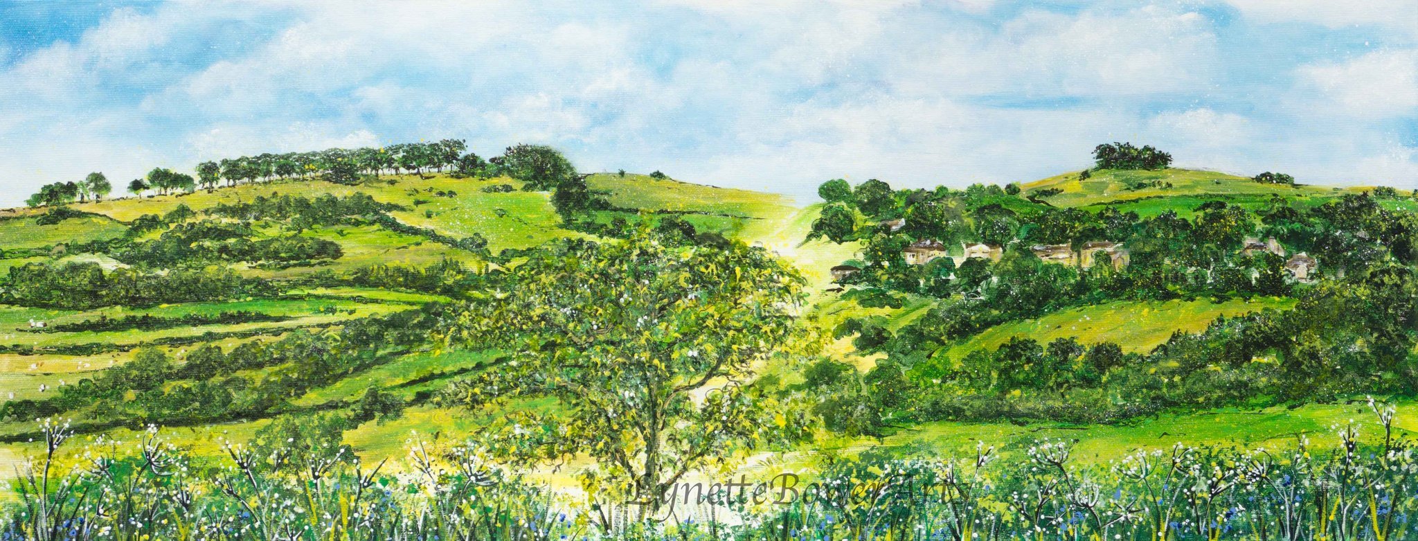 Kelston Roundhill and The Caterpillar canvas print at The Bath Art Shop