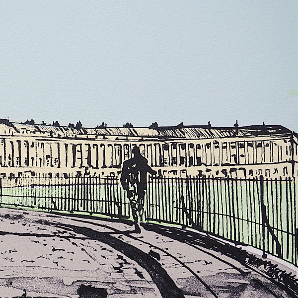 Relax at Royal Crescent Limited Edition Silk Screen Print by Amy Hutchings