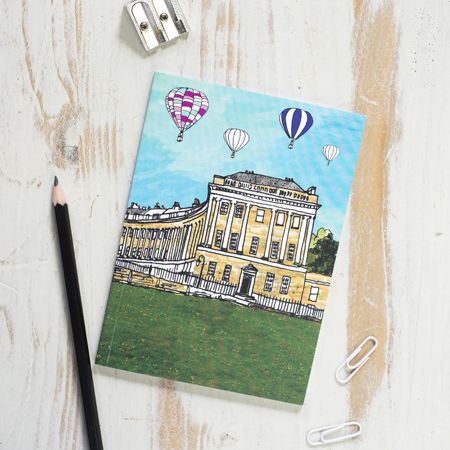 The Royal Crescent, Bath, Somerset, notebook by Emmeline Simpson at The Bath Art Shop