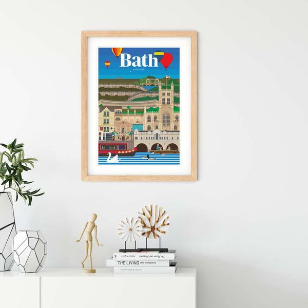 Bath England Travel Poster at The Bath Art Shop
