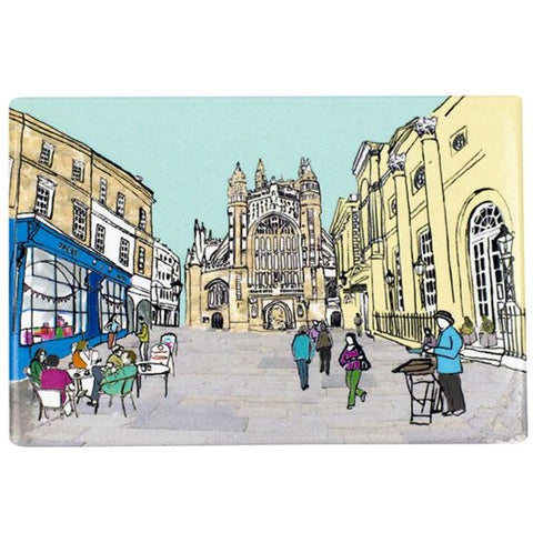 Fridge Magnet with Illustration of Bath Abbey by Emmeline Simpson at The Bath Art Shop